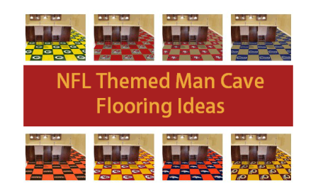 nfl mancave themes flooring ideas