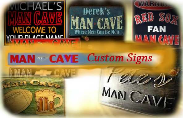 personalized man cave signs HEADER